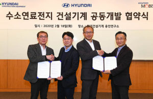 Hyundai Construction Equipment svilupperà escavatori a idrogeno insieme a Hyundai Motors