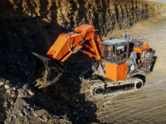 First Hitachi EX2000-7 ultra-large excavator arrives in Europe hitachi