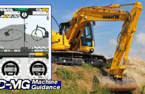 Komatsu presenta il sistema di guida 3D e il sistema di pesatura per escavatori Komatsu 3D machine