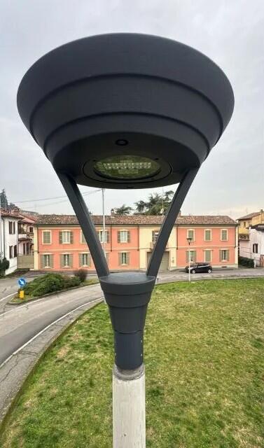 illuminazione pubblica con plastica riciclata