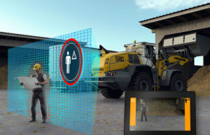 Pale gommate Liebherr al SaMoTer: Innovation Award e funzionalità avanzate per il sistema di riconoscimento attivo delle persone