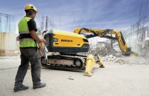 Brokk at Quatro Torres 5th tower in Madrid. Contractor customer: Perfox