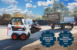 Le pale compatte Bobcat nel 2020 si aggiudicano di nuovo il premio LCO e HRV