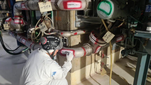 Centrale_Caorso_Smantellamento_edificio_reattore_Sistema-di-purga-del-contenitore-primario-Tubazione