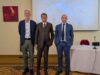 Htr annuncia l’apertura dell’impianto Coseco per i rifiuti sanitari Da sinistra Vincenzo Maria Cozzoli Gianluca Morelli Matteo Bettoja