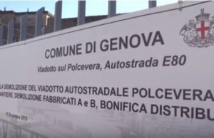 Pronto il cantiere per la demolizione del ponte Morandi