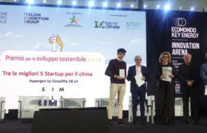 Simplifhy: tra le migliori start up italiane per il clima simplifhy-premio