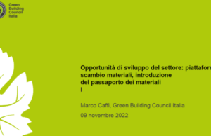 GBC Italia – Piattaforme scambio materiali, introduzione del passaporto dei materiali GBC Italia