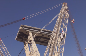 ATI Demolitori: le gru per lo smontaggio della pila 5 del ponte Morandi