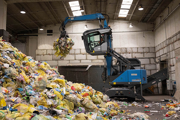 Heaps of Plastic from household collection tomra-masotina
