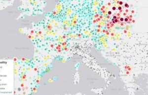La mappa dell’inquinamento europeo va in Rete, ma l’Italia non c’è