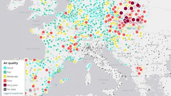 World Air Quality Index: la mappa che mostra la qualità dell'aria in tempo  reale