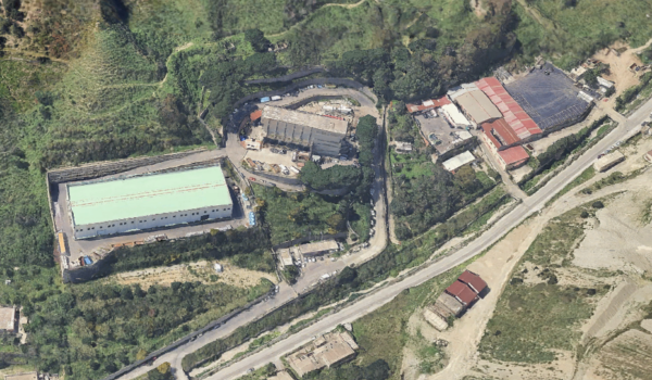Messina ex inceneritore Vista aerea dell’area dell’ex inceneritore di contrada Pace a Messina