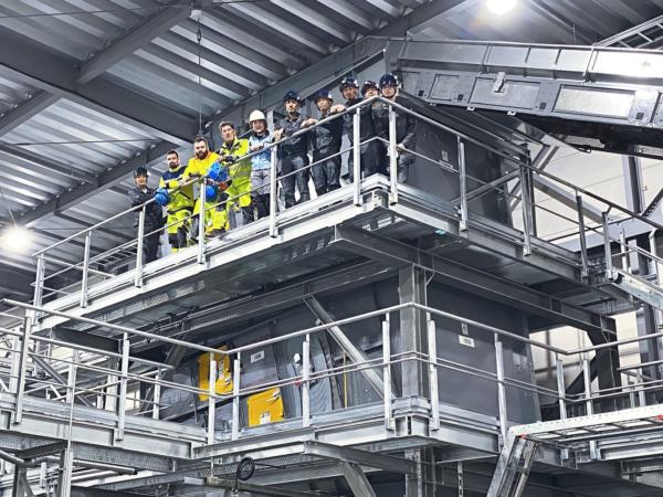 Commissioning at TBM Sorting Plant STADLER and TBM Teams