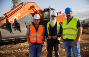 Hitachi large excavator plays a part in Greek development project Hitachi