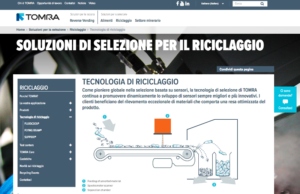 Il sito web di TOMRA parla italiano!