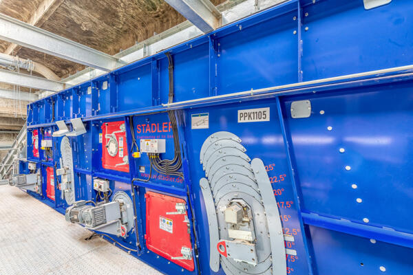 impianto per selezione di carta e cartone Pellenc ST e Stadler