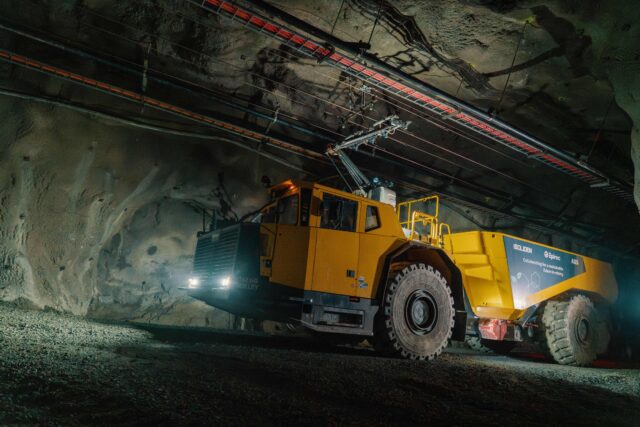 The Swedish collaborators are proud to have successfully deployed the first fully battery-electric truck trolley system. Image Boliden Boliden-macchinario