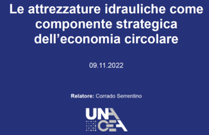 Unacea – Il ruolo delle macchine e delle attrezzature per costruzioni nell’economia circolare Unacea