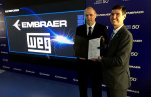WEG collabora con Embraer per sviluppare sistemi di propulsione elettrica per gli aerei