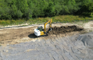 Moog Construction launches the ZQip kit at Intermat 2024 ZQuip Excavator digging at Moog Construction test site in West Seneca, New York, USA