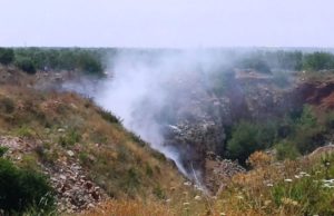 Trani, continua a fumare la cava dei veleni