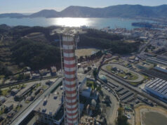 Centrale Montale di La Spezia: avviata la demolizione della ciminiera Centrale Eugenio Montale demolizione