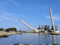 Demolizione spettacolare per le ciminiere di Piombino demolizione ciminiere enel piombino