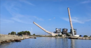 Demolizione spettacolare per le ciminiere di Piombino demolizione ciminiere enel piombino