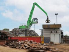 Efficient scrap recycling with electric material handler sennebogen