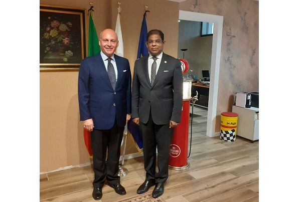 Presidente Marsiglia e l’Ambasciatore della Malesia Melvin Castelino