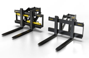 engcon launches a lightweight pallet fork for excavators in the 2-6 tonne range