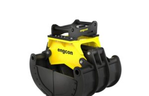 Engcon potenzia le sue pinze selezionatrici – vengono adattate alla nuova generazione di rotatori inclinabili ed escavatori