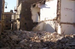 Frana di Naro, bando da 175 mila euro per la demolizione di edifici a rischio