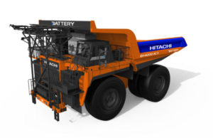 Hitachi ha completato il prototipo di dumper elettrico con la tecnologia delle batterie ABB hitachi e abb