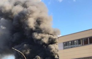Aprilia: incendio nella sede della ex Freddindustria incendio aprilia