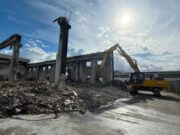 Monterotondo Scalo: demolito lo stabilimento incendiato nel 2022 demolizione stabilimento monterotondo