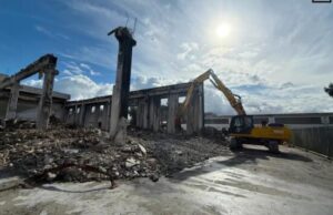 Monterotondo Scalo: demolito lo stabilimento incendiato nel 2022 demolizione stabilimento monterotondo