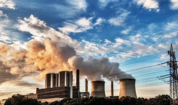 Smoke coming out of factory. Free public domain CC0 photo.