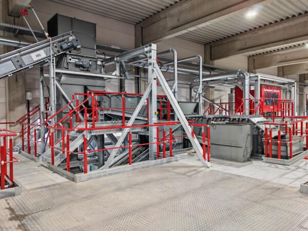 impianto selezione batterie domestiche, realizzato da STADLER per Saubermacher e Meinhardt Städtereinigung