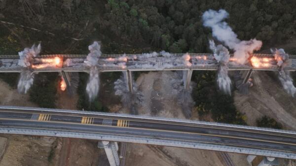 demolito viadotto "la coscia"