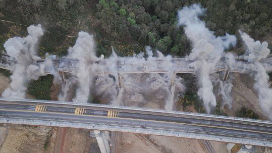 demolito viadotto "la coscia". Foto di: ITINERA 