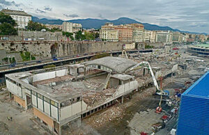 Waterfront di Genova: demolizione del padiglione C waterfront_genova_demolizione_padiglione_c_1
